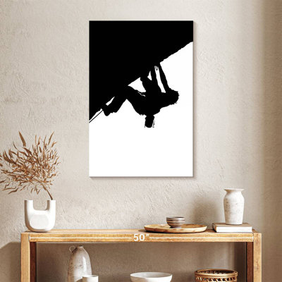 Silhouette d'escalade