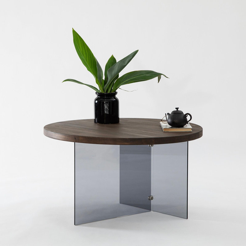 Glorias Coffee Table, Dark Grey, Walnut