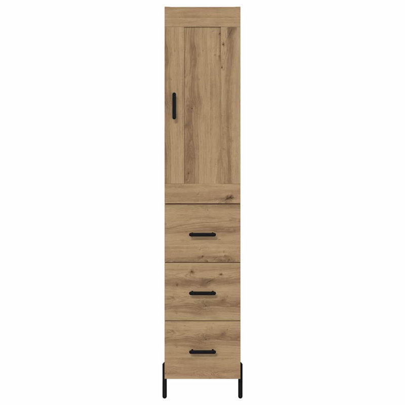 34.5cm Sideboard, Artisan Oak