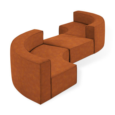 Canapé modulaire réversible avec repose-pieds Mix Modular