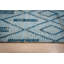 Élégant tapis transitionnel contemporain en laine noué à la main bleu Marrakech-484075618