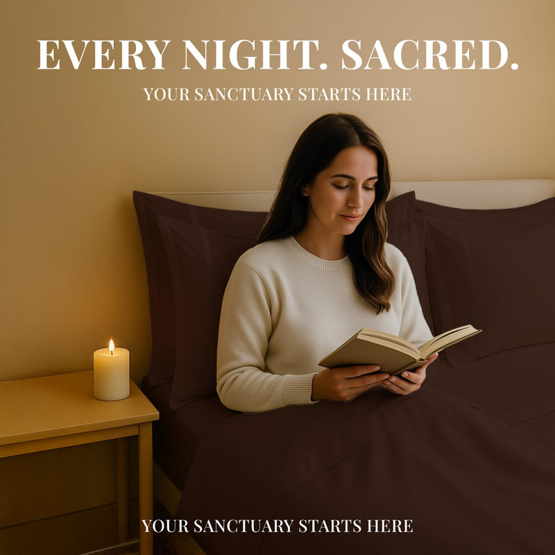 Premium Rayon From Bamboo Blend Sheet Set With Deep Pockets, Cooling and Breathable, Twin Sheet Set with 2 Pillowcases
