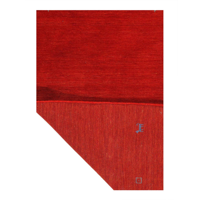 Geometric Area Rug in Red