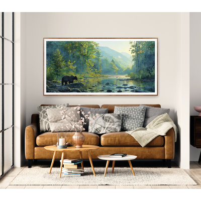 Affiche du parc national des Great Smoky Mountains, décor de chalet, art mural de chambre à coucher, décor de ferme