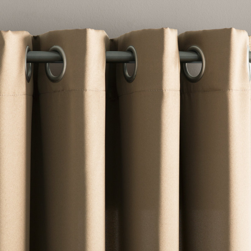 Panneau de rideau à oeillets à économie d'énergie thermique - Basics by Wayfair ™, Rosé, l 54 po x L 63 po