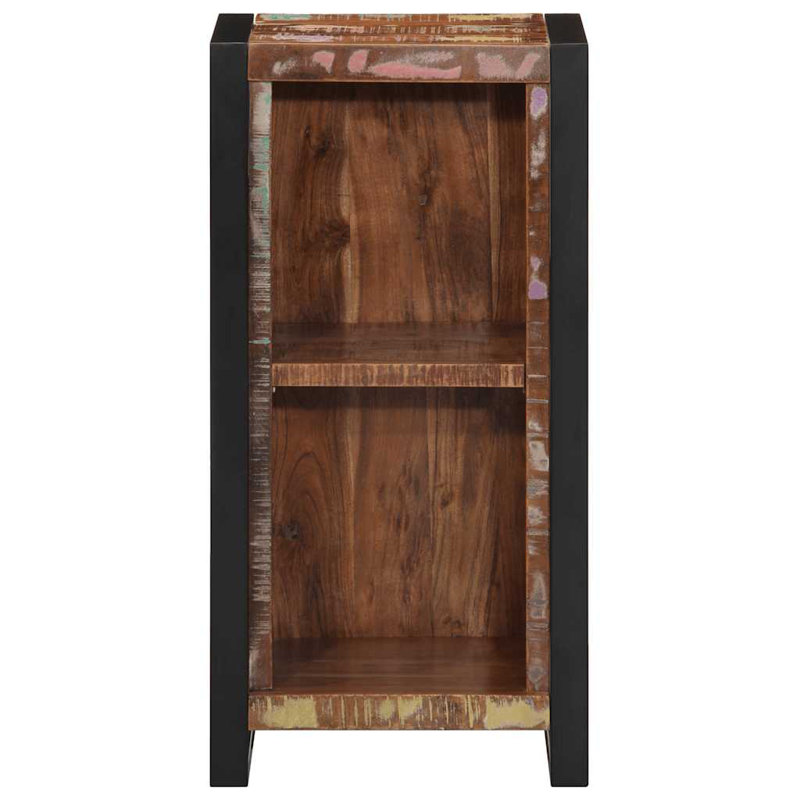 40cm W Metal Bedside Table, Dark Brown