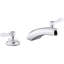 Triton Bowe 1.0 GPM Widespread Bathroom Sink Faucet with Aerated Flow and Lever Handles, Drain Not Included