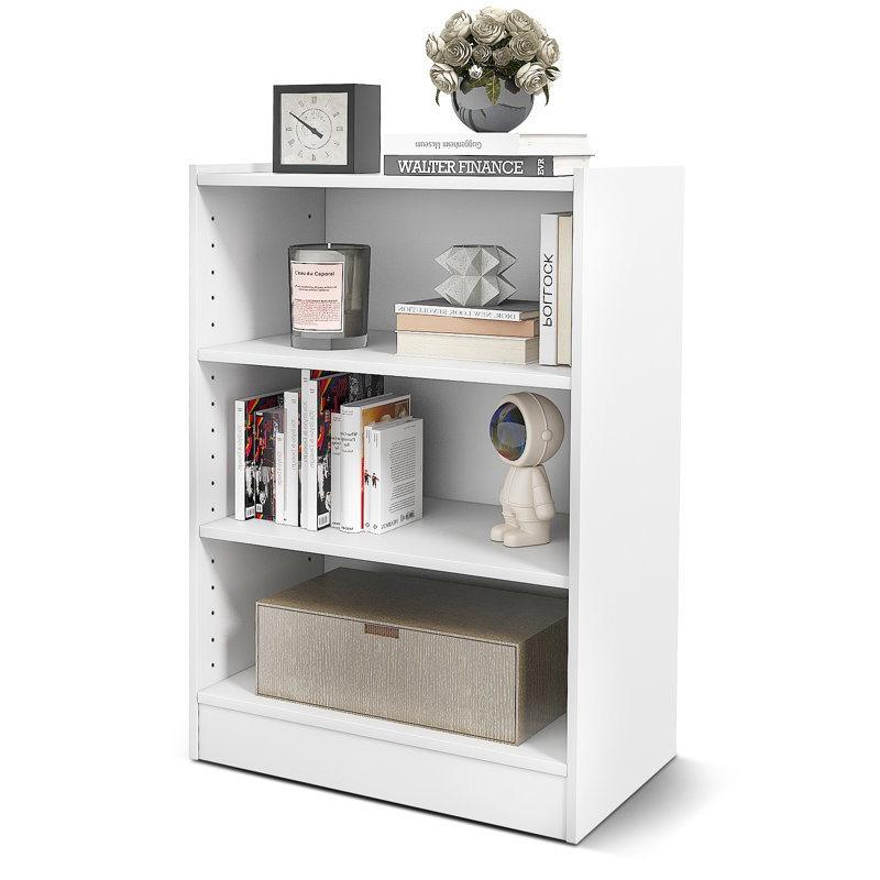 Nasheka 75cm H x 50cm W Standard Bookcase, White