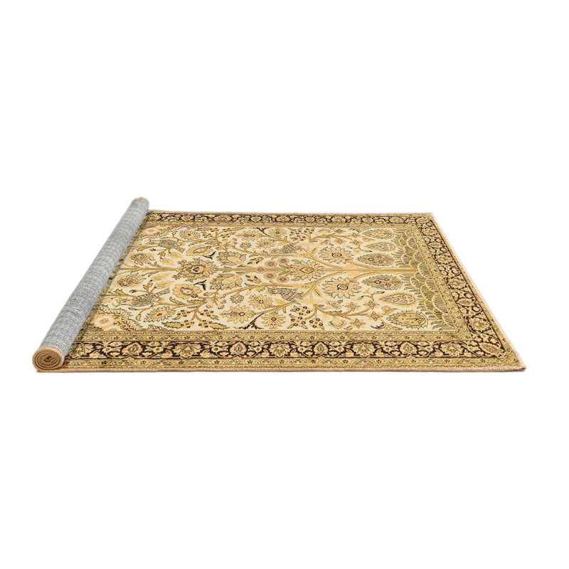 Lyria Washable Oriental Indoor Rug, Round 5'