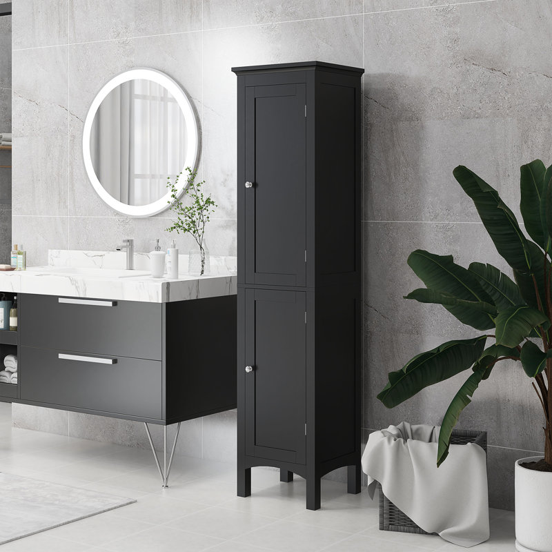Armoire de salle de bain Betrice, Noir