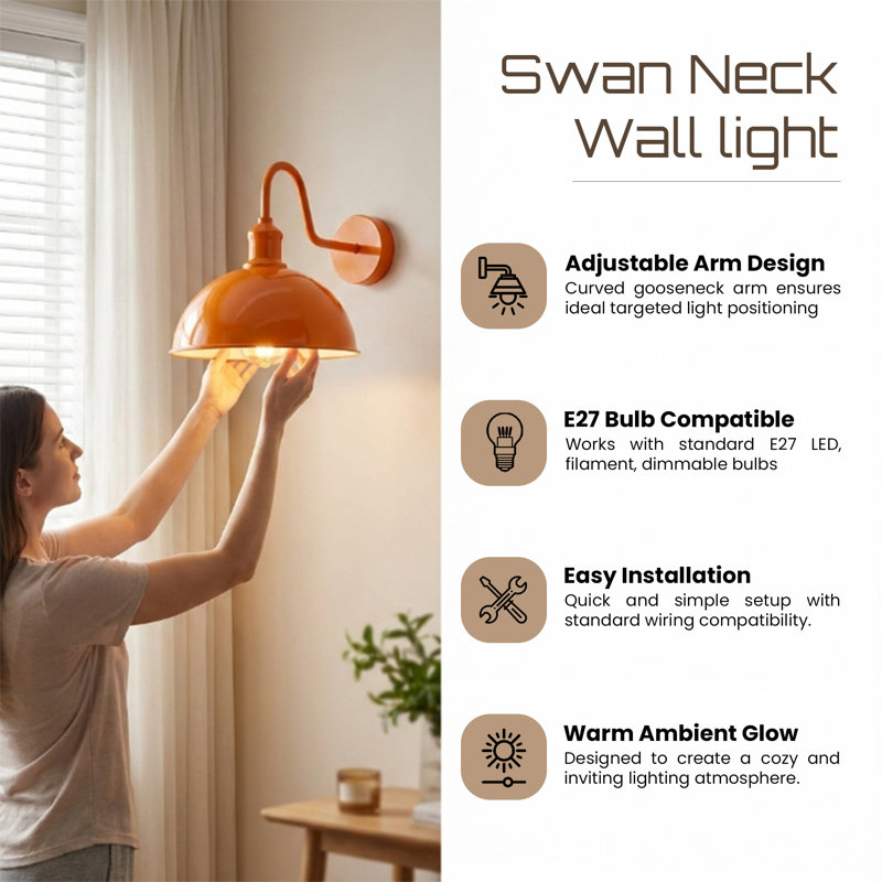 Armed Sconce, No, Orange, No