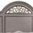Recus California King Bed, Carved Floral Details, Arched Headboard, Gray-117559477