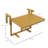 Space-saving Adjustable Wood Balcony Folding Table - Perfect For Outdoor Dining And Study