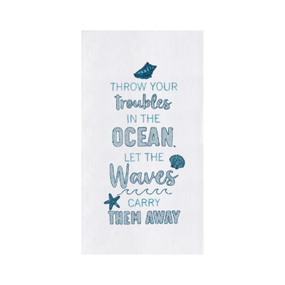Torchon 100% coton Let The Waves