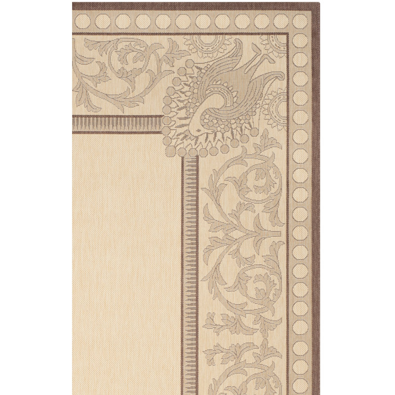 Arneshia Southwestern Brown/Nature Area Indoor/Outdoor Area Rug, Rectangle 5'3" x 7'7"