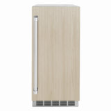 ZLINE Autograph 15 inch Touchstone Panel Ready Clear Cube Ice Maker w/ Gold Handle