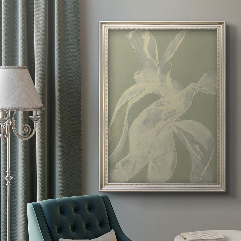 «White Ribbon on Celadon I», reproduction d'art sur toile, L 21 po x H 25 po