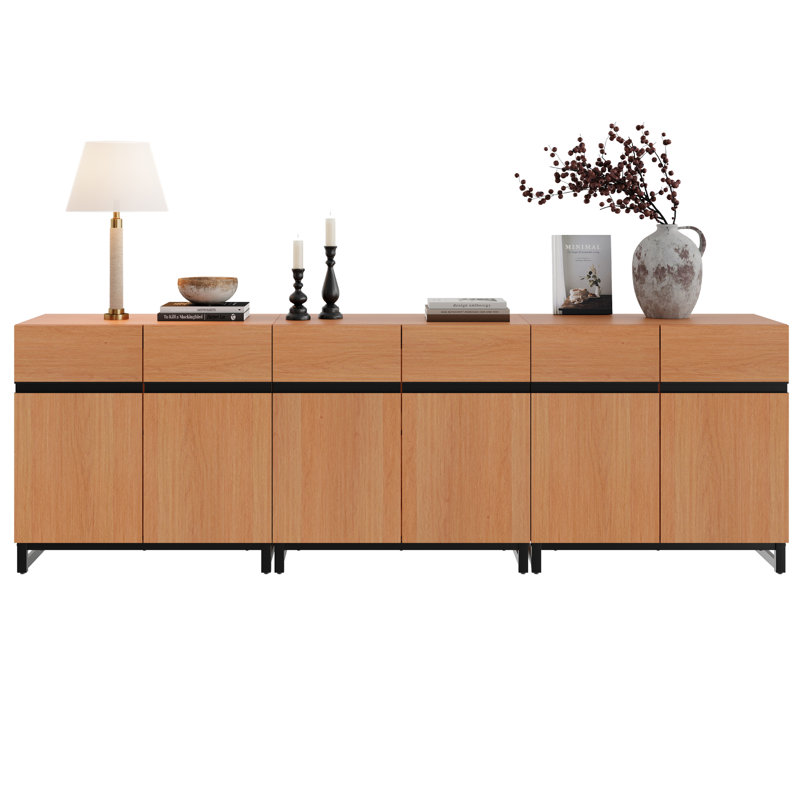 Crédence de rangement l 94,5 po Aadam, Moka