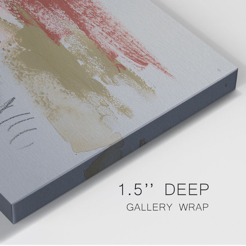 Scribbles & Paint II - Wrapped Canvas Print, 27" H x 18" W x 1" D