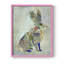 Fantastic Florals Hare, assis, reproduction encadrée - bois massif-1679915345-1679915346