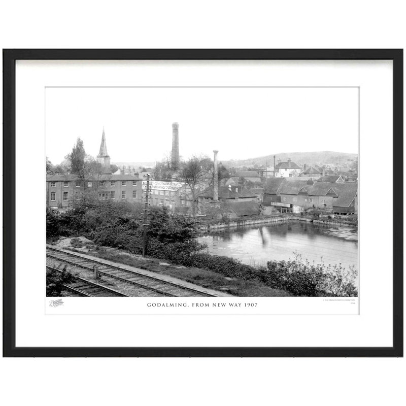 Godalming, From New Way 1907 by Francis Frith - Single Picture Frame Print, 40cm H x 50cm W x 2.3cm D