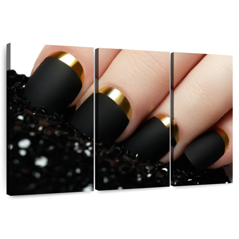 «Black Matte Nails», H 20 po x l 33 po