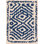 Tapis bleu foncé / beige en laine noué à la main Sala