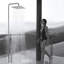 Pomme de douche à pluie en nickel brossé 12 pouces, pomme de douche carrée ultra mince en acier inoxydable 304-129525195