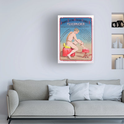 French School An Electro-Medical Body Massage And Stimulation Machinepulvermacher, 1884 Canvas Art