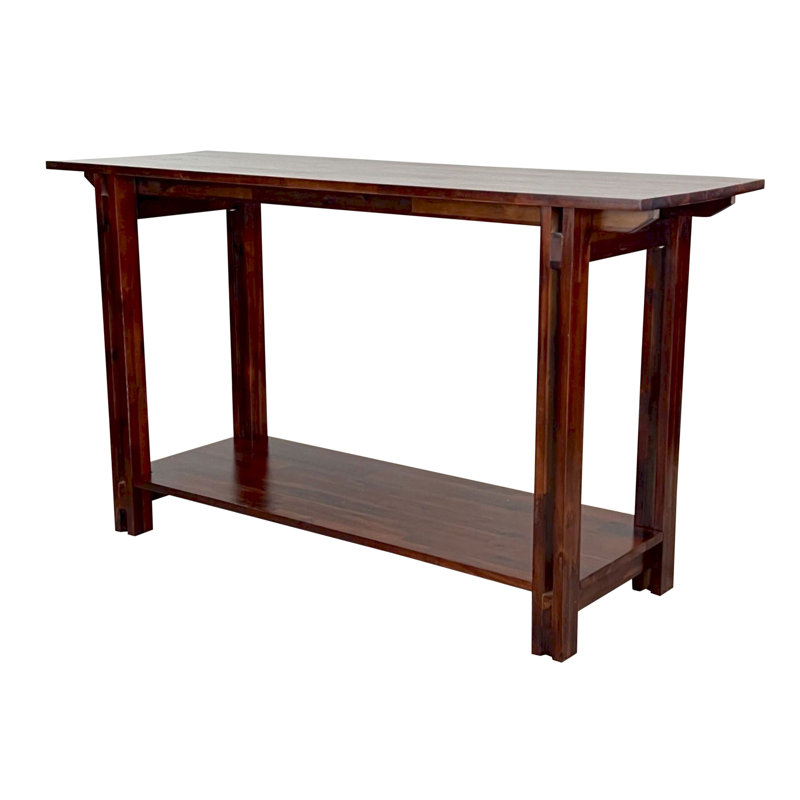 Console en bois massif Damius, Acajou