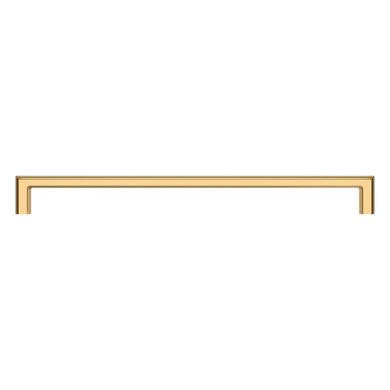 18" Polished Brass Traditional Appliance Pull with Mounting Hardware