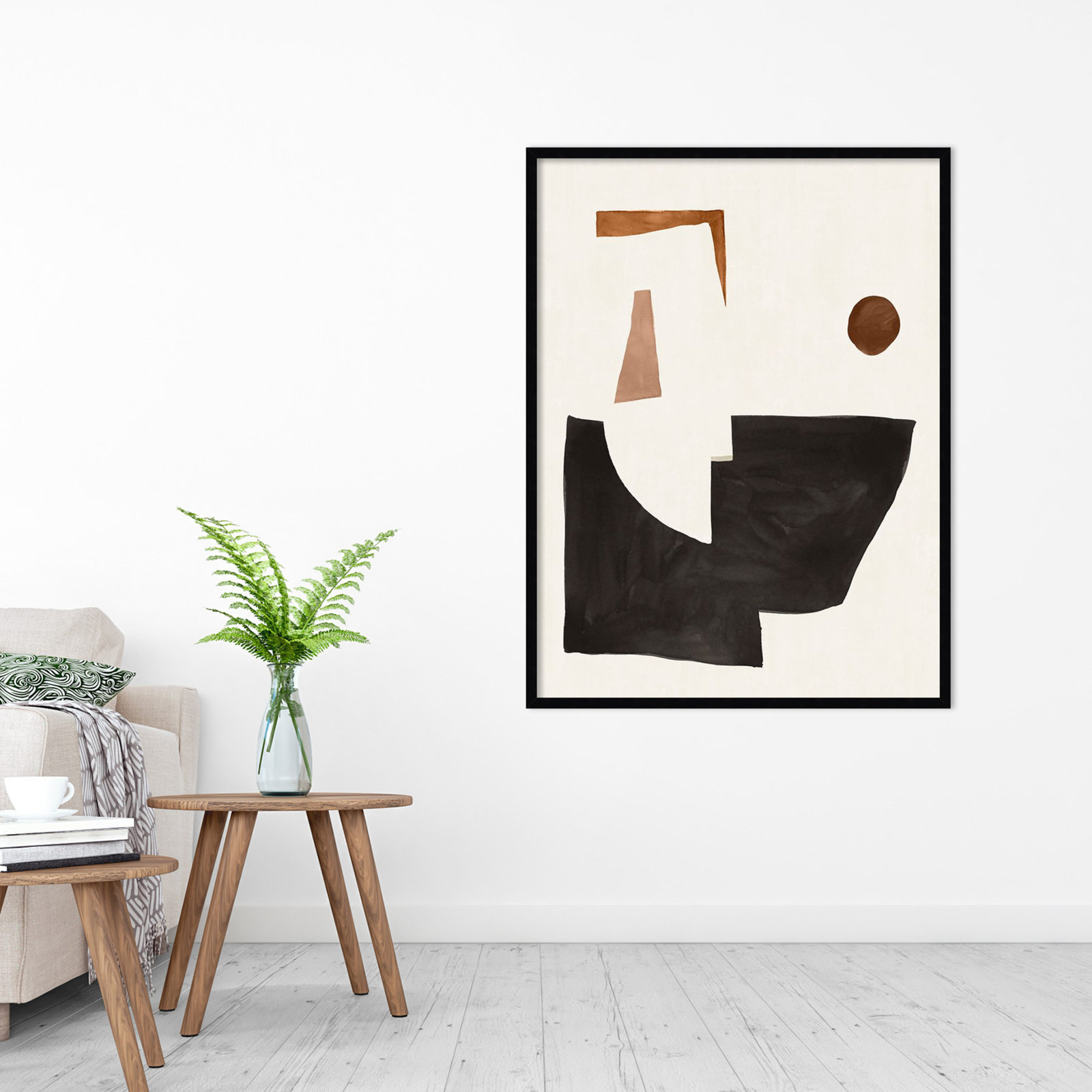 Blockway II Print by Sozi, Black, 31" W x 41" H