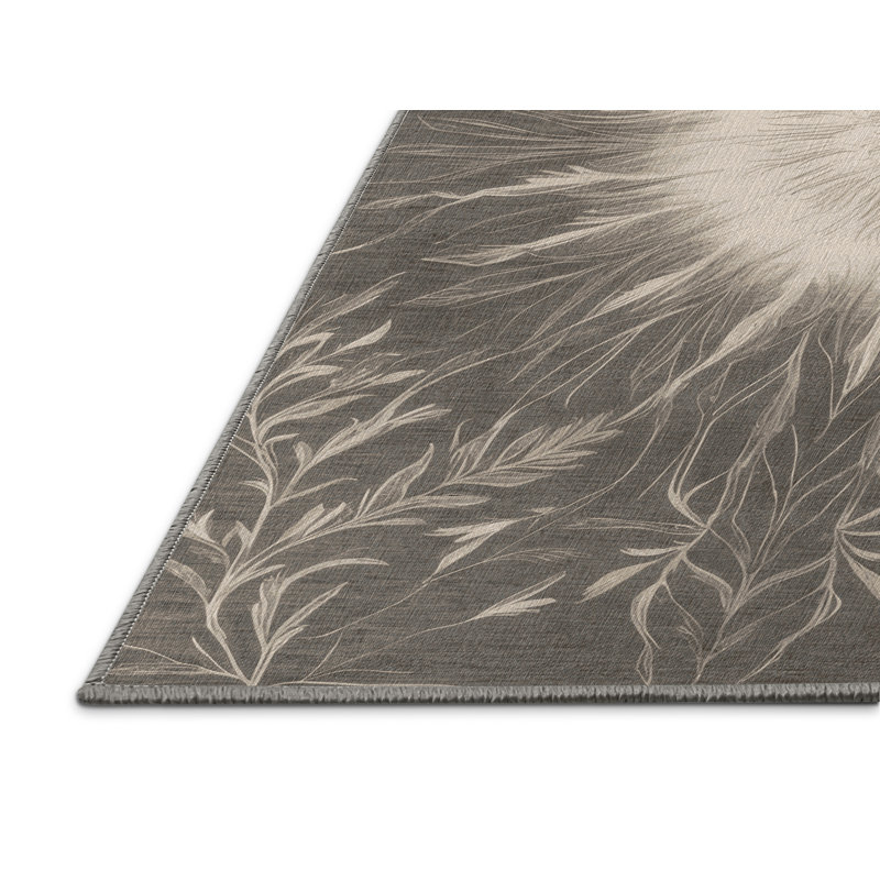 Tapis gris lavable à la machine