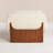 White Upholstered Bench-126430954