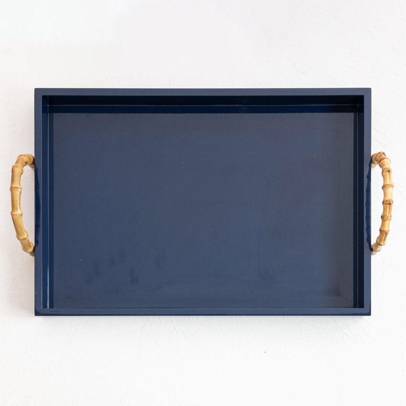 Wide Nautical Bamboo Tray