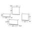 Alfy 4 Piece Iron Bracket Shelf