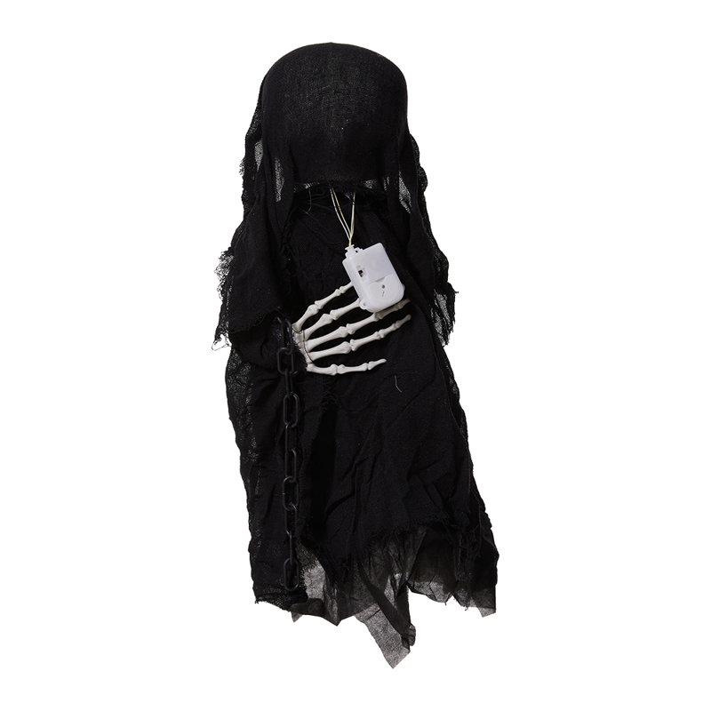 Halloween Voice-Activated Skull Head Haunted House Atmosphere Decoration Prop
