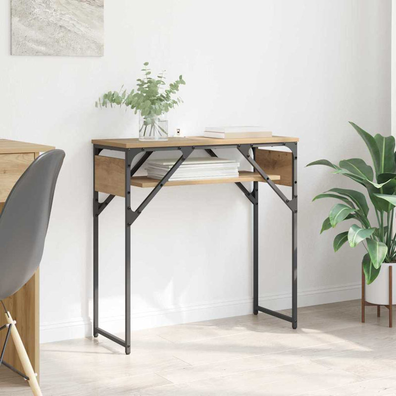Console Table, Artisan Oak, 75cm H x 75cm W x 30cm D