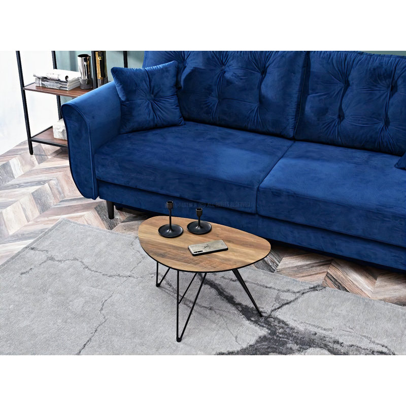 Gaenside Three Leg Coffee Table, 38cm H x 60cm W x 40cm D, Brown, Black