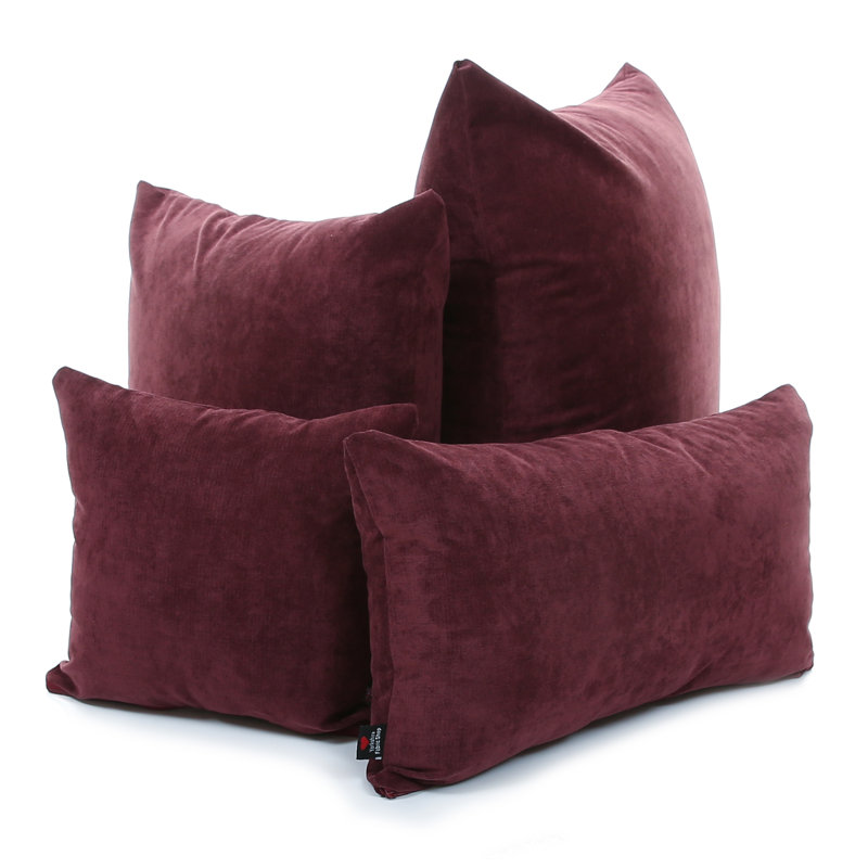 Millste Rectangular Throw Cushion, Wine