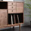 Vitrine en noyer multi-usage
