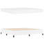  Structure de lit avec matelas en similicuir blanc 78,7 po x 78,7 po-193378332-193378335