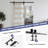 84'' Frosted Glass Barn Door with Installation Hardware Kit-99305807
