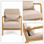Chaise de réception rembourrée Mid-Century-119874778