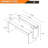 Rectangle Synthetic Laminate Reception Desk-1626850405