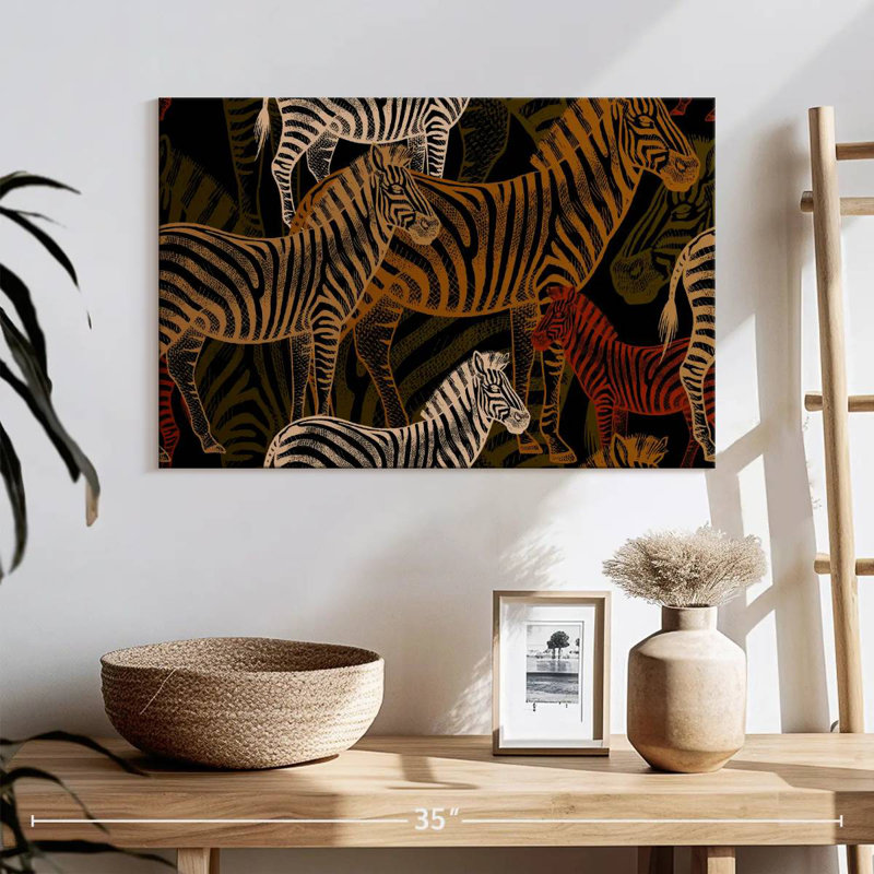 Brampt African Zebras Pattern, 16" H x 24" W