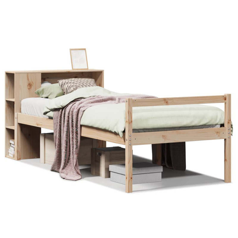 Solid Wood Bed, Small Single (2'6), Natural