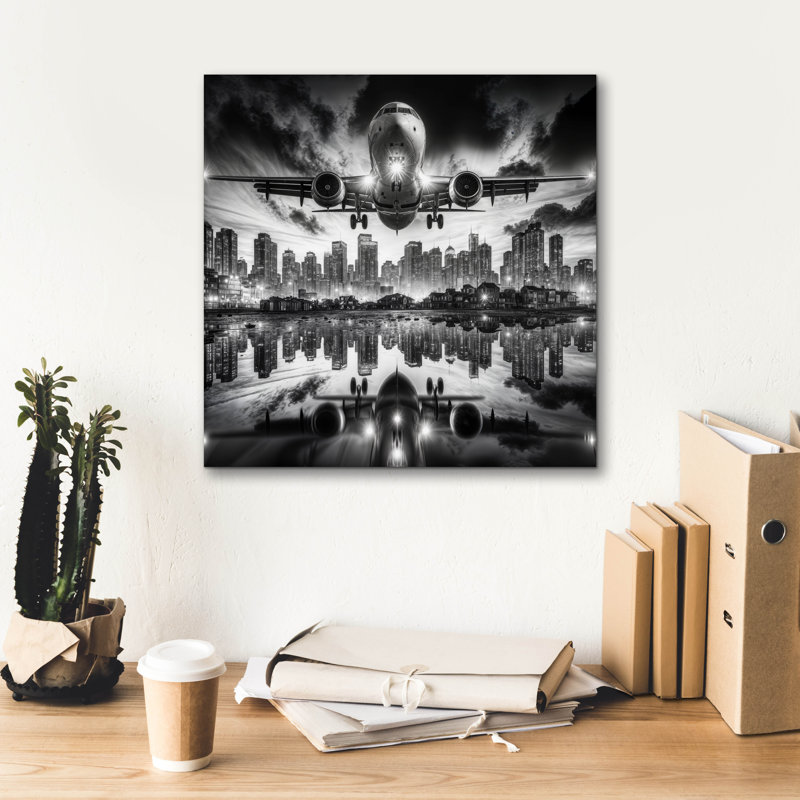 «Fly Away» par Rey Klimt, art mural sur toile, H 18 po x l 18 po x P 0,75 po
