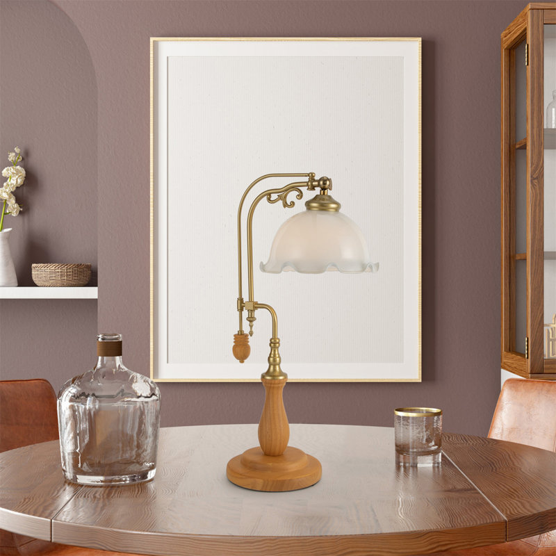 Solid Wood Arched Lamp