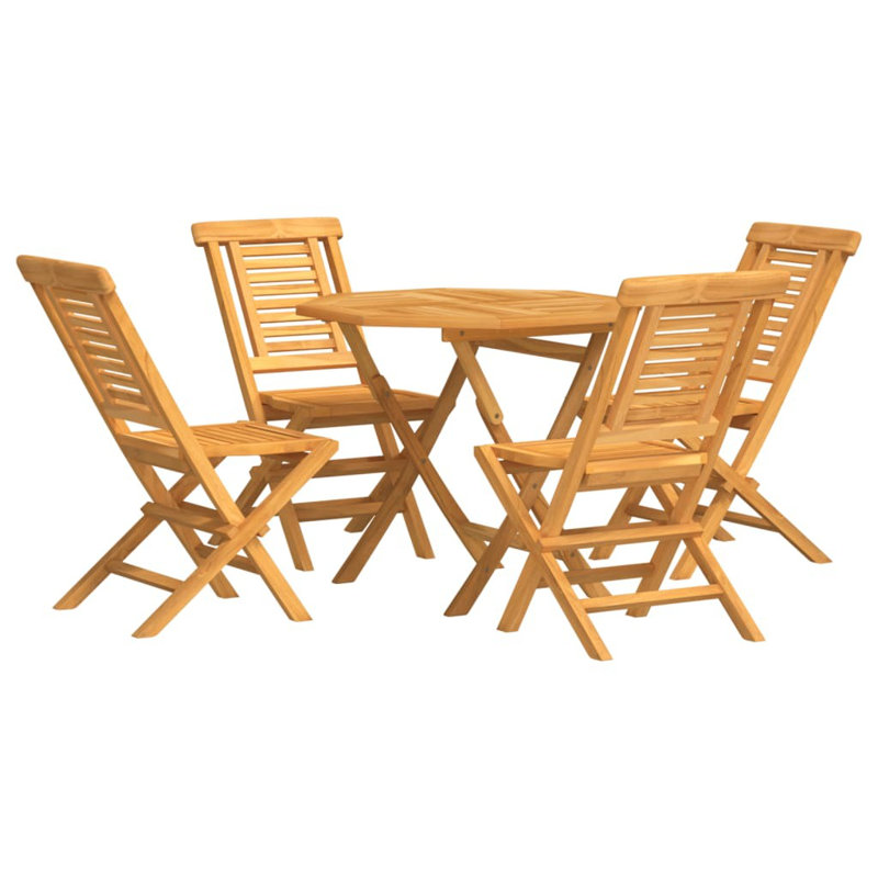 Greilickville 4 - Person Teak Patio Dining Set with
